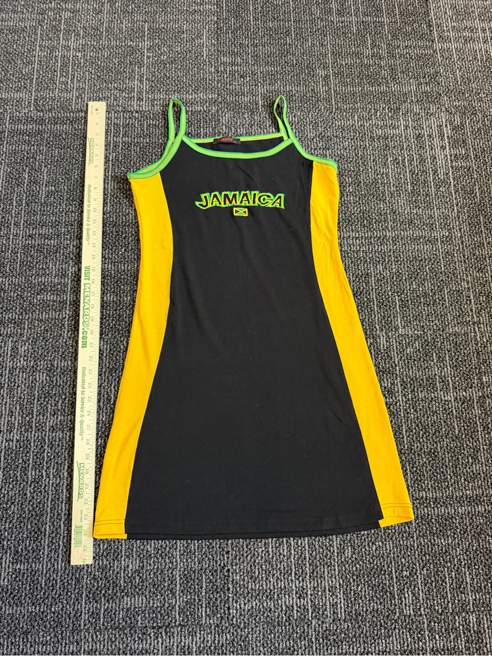 Aosaite Jamaican Flag Tank Top Sleeveless Dress Size XL